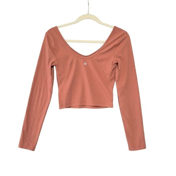 Lululemon Women's Align Long Sleeve Top 4 Pink - Picture 2 of 5